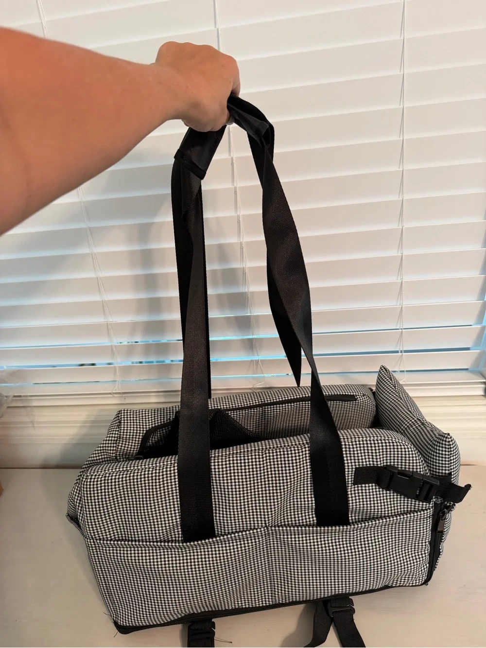 Dog Purse Car Seat for Center Console/Pet Carrier or Sofa Seat Sm-Med 18 lbs New
